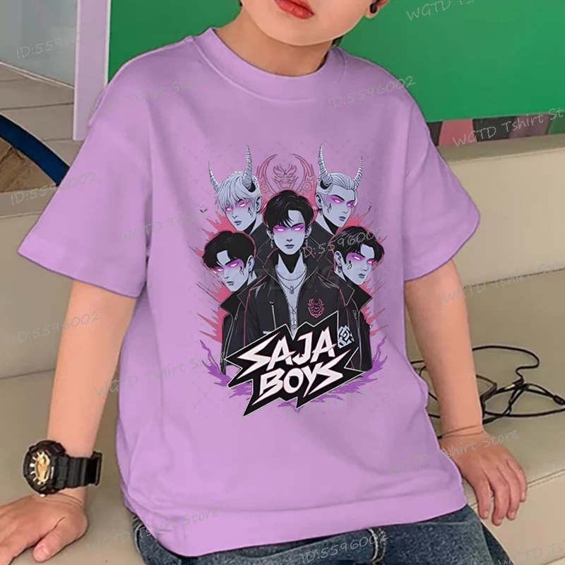Fashion Summer Kids T-shirt K-Pop Demon Hunters Saja Boys Print Girl Boy Clothes 2025 Movie Casual Cotton Short Sleeve Tee Tops
Fashion Summer Kids T-shirt K-Pop Demon Hunters Saja Boys Print Girl Boy Clothes 2025 Movie Casual Cotton Short Sleeve Tee Tops
