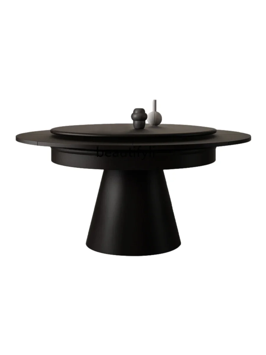 A44 Nordic Style Small Apartment Solid Wood Folding Deformation Dining Table Rotating Retractable round Table with Turntable
A44 Nordic Style Small Apartment Solid Wood Folding Deformation Dining Table Rotating Retractable round Table with Turntable