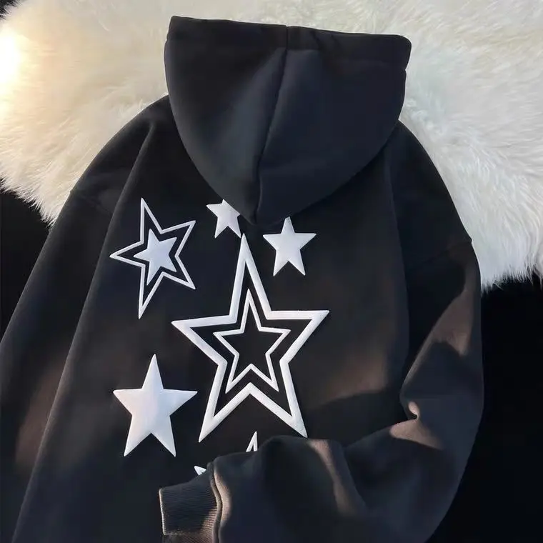 High Street Y2k Autumn And Winter Hooded Zip-up Star Hoodie Hoodies Couple Jacket Stitch Trend American Style Loose Pure Cotton
High Street Y2k Autumn And Winter Hooded Zip-up Star Hoodie Hoodies Couple Jacket Stitch Trend American Style Loose Pure Cotton