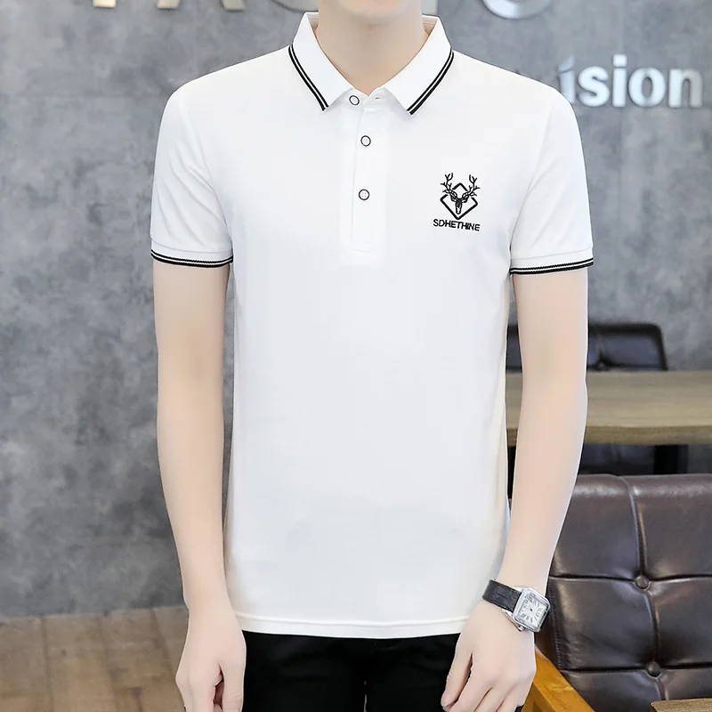 2024 Spring and Summer Men Shirt Polo T-shirt Casual Cotton and Fashion Men's Short sleeve Plain T-shirt
2024 Spring and Summer Men Shirt Polo T-shirt Casual Cotton and Fashion Men's Short sleeve Plain T-shirt