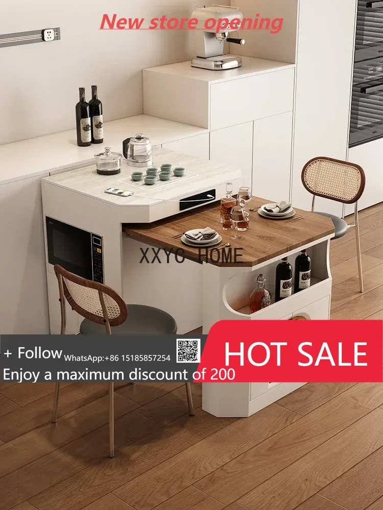 Log wind island dining table integrated retractable cream wind household small apartment microwave oven bar island cabinet
Log wind island dining table integrated retractable cream wind household small apartment microwave oven bar island cabinet