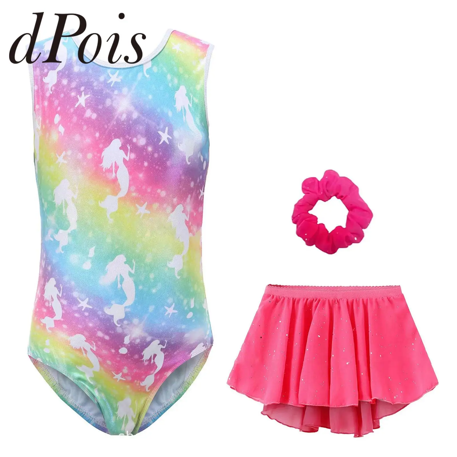 Kids Figure Skating Jumpsuit Ballerina Dance Costume Outfit Girls Sleeveless Printed Ballet Gymnastics Leotard with Skirt Suits
Kids Figure Skating Jumpsuit Ballerina Dance Costume Outfit Girls Sleeveless Printed Ballet Gymnastics Leotard with Skirt Suits