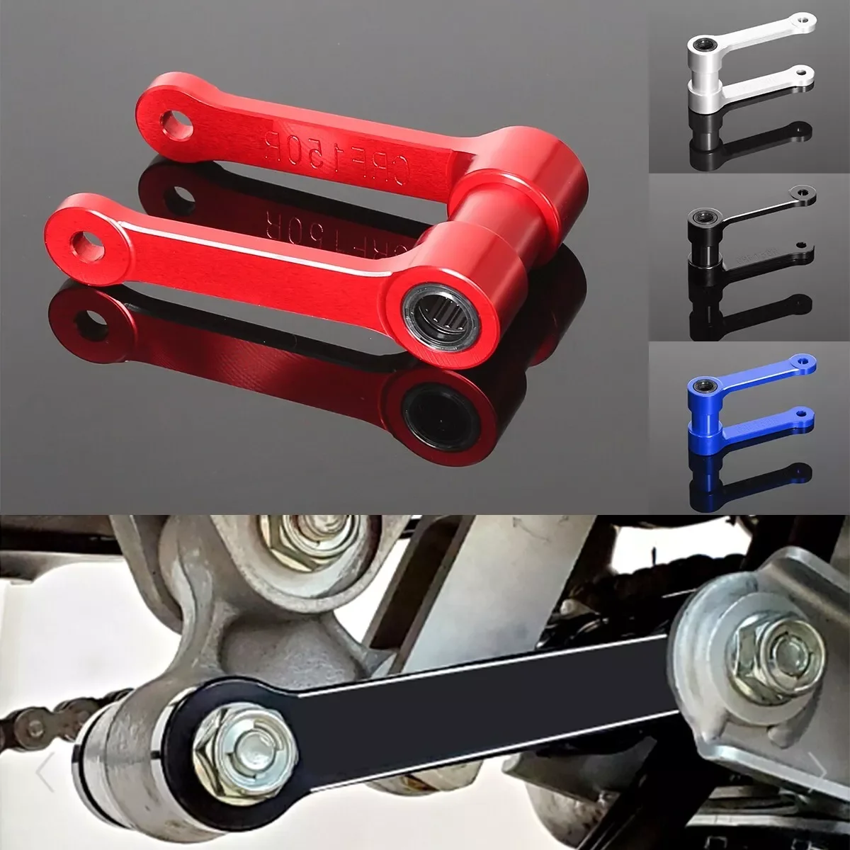 Комплект понижающих звеньев задней подвески с ЧПУ 3D для HONDA CRF150R 2007-2025 CRF150RB 2007-2019
Комплект понижающих звеньев задней подвески с ЧПУ 3D для HONDA CRF150R 2007-2025 CRF150RB 2007-2019