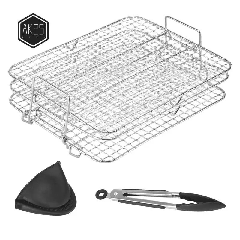 AK25-стойка для фритюрницы для фритюрницы Ninja Foodi Grill XL, многослойная стойка для дегидратора, подставка для тостов, аксессуары для фритюрницы
AK25-стойка для фритюрницы для фритюрницы Ninja Foodi Grill XL, многослойная стойка для дегидратора, подставка для тостов, аксессуары для фритюрницы