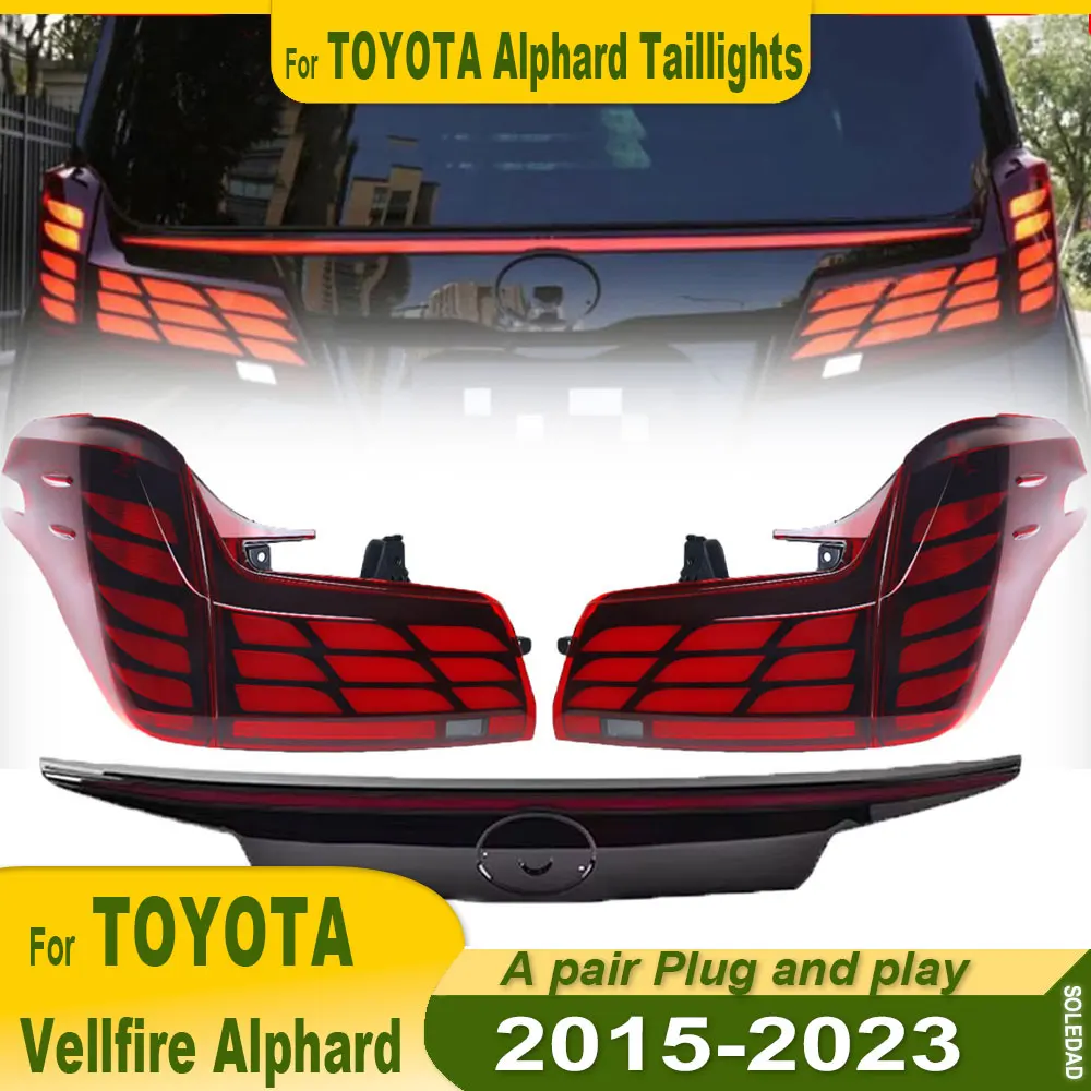 Автомобильные задние фонари для Toyota Alphard Vellfire 2015 2016 2017 2018 2019 2020 2021-2023 светодиодные автомобильные задние фонари DRL динамические указатели поворота
Автомобильные задние фонари для Toyota Alphard Vellfire 2015 2016 2017 2018 2019 2020 2021-2023 светодиодные автомобильные задние фонари DRL динамические указатели поворота