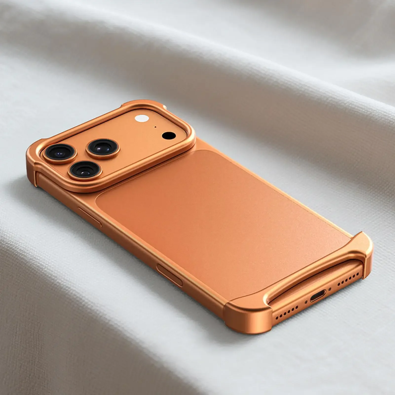 Роскошный оранжевый матовый безрамочный чехол-накладка для iPhone 17 Pro Max 17 Pro с металлическими кнопками, приятный на ощупь, противоударный
Роскошный оранжевый матовый безрамочный чехол-накладка для iPhone 17 Pro Max 17 Pro с металлическими кнопками, приятный на ощупь, противоударный