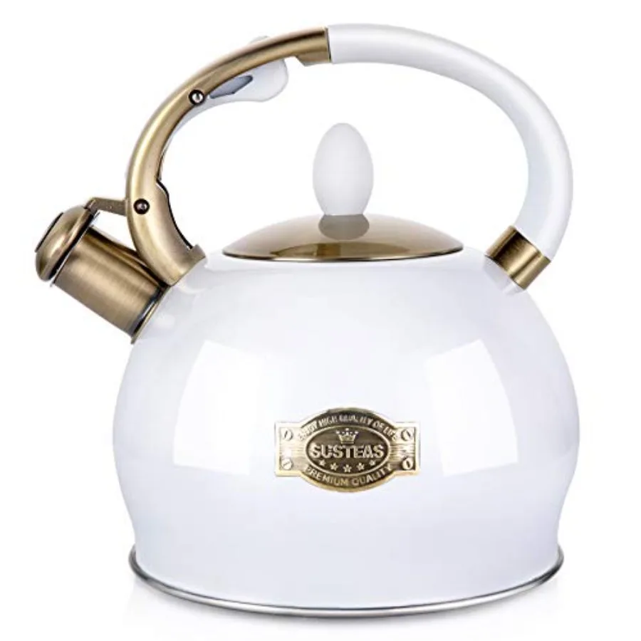 Stove Top Whistling Tea Kettle - Food Grade Stainless Steel Teakettle Teapot with Cool Touch Ergonomic Handle, With 1 Silicone
Stove Top Whistling Tea Kettle - Food Grade Stainless Steel Teakettle Teapot with Cool Touch Ergonomic Handle, With 1 Silicone