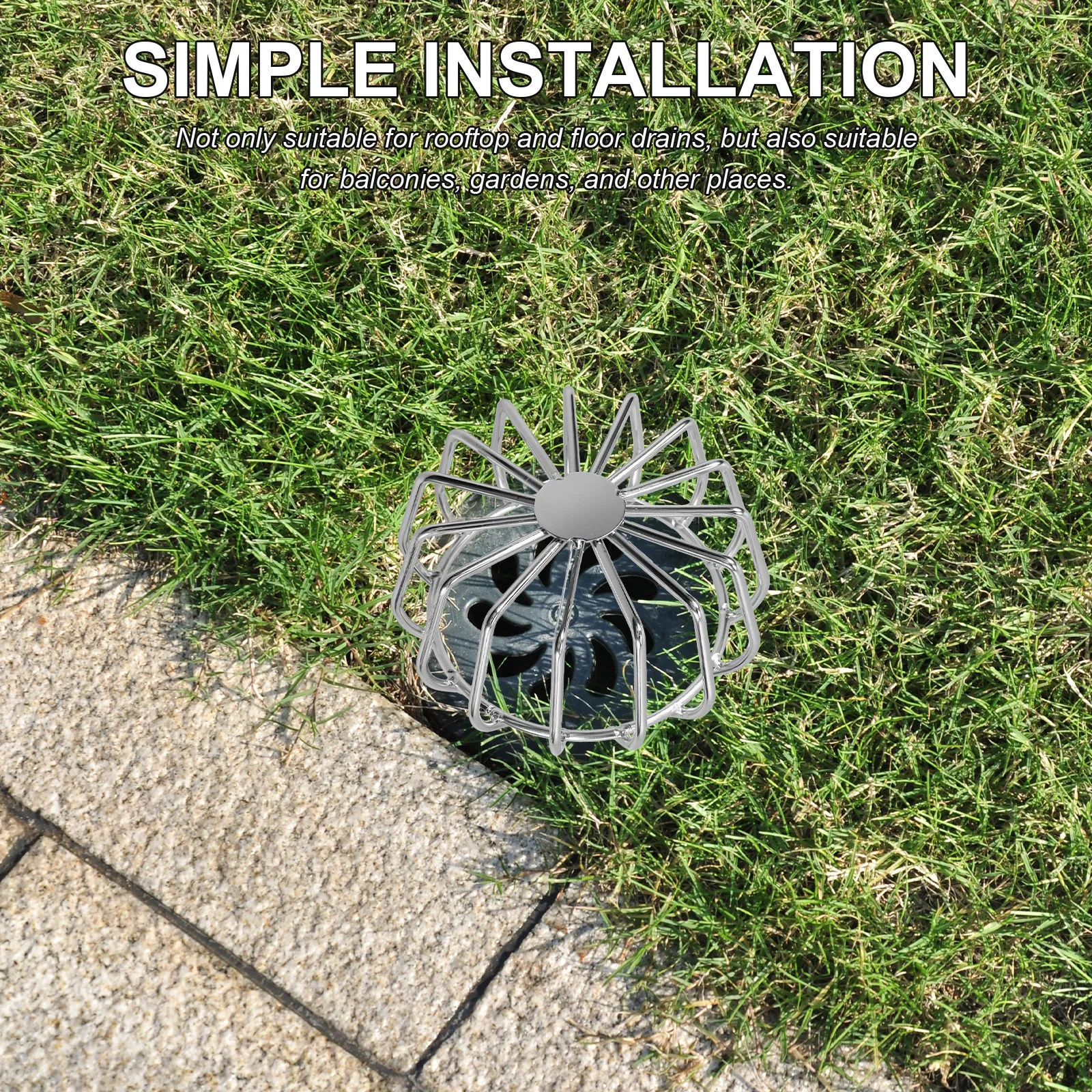 Stainless Steel Roof Drain Filter Gutter Strainer Wire Mesh Downspout Screen Anti-Blocking Gutter Guard for Rainwater Drainage
Stainless Steel Roof Drain Filter Gutter Strainer Wire Mesh Downspout Screen Anti-Blocking Gutter Guard for Rainwater Drainage