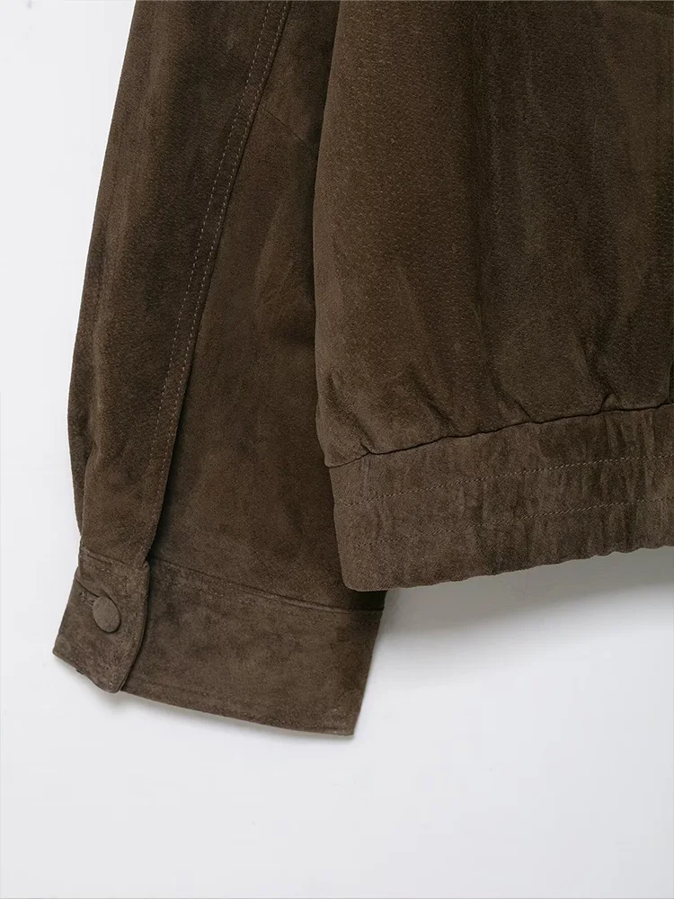 HH Woman Long Sleeves Artificial Fur Lapel Decoration Coat Female Leisure Suede Texture Double Breasted Pocket Solid Winter Coat
HH Woman Long Sleeves Artificial Fur Lapel Decoration Coat Female Leisure Suede Texture Double Breasted Pocket Solid Winter Coat