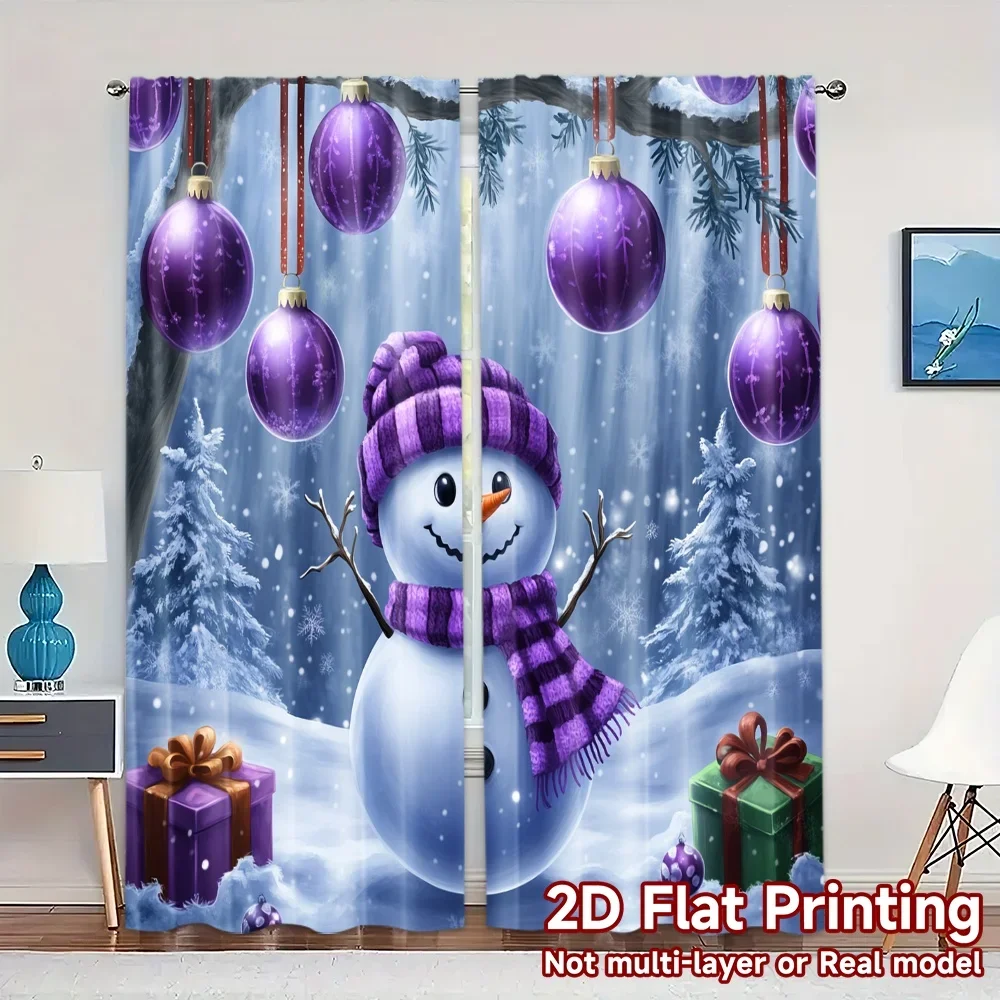 2pcs,Curtains Cute Snowman Christmas Ornaments Chic Print Curtains Versatile Polyester Fabric Curtains Thermal Insulation, and
2pcs,Curtains Cute Snowman Christmas Ornaments Chic Print Curtains Versatile Polyester Fabric Curtains Thermal Insulation, and