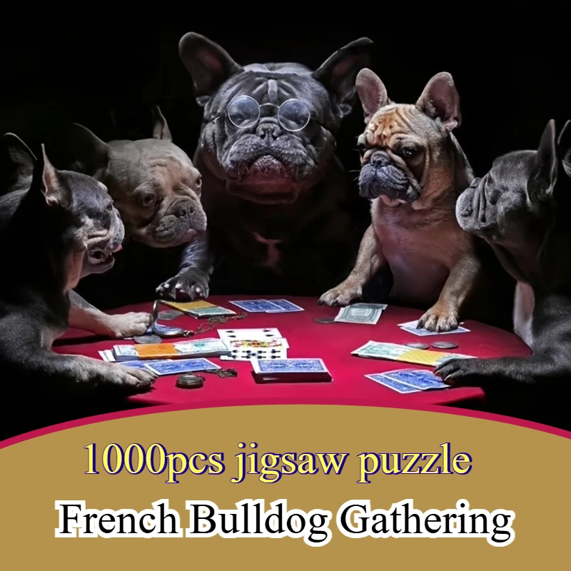 Dog Lovers French Bulldog Gathering Jigsaw | 27.2”×20.1” Puzzle Enthusiasts Home Decor & Family Time
Dog Lovers French Bulldog Gathering Jigsaw | 27.2”×20.1” Puzzle Enthusiasts Home Decor & Family Time