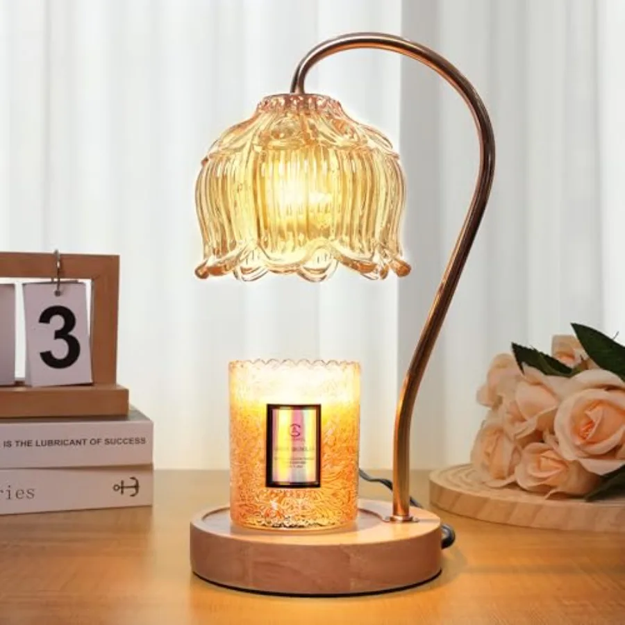 Dimmable Flower Candle Warmer Lamp with Timer - Fits All Jar Scented Candles - Unique Birthday and Mother's Day Gift for Women
Dimmable Flower Candle Warmer Lamp with Timer - Fits All Jar Scented Candles - Unique Birthday and Mother's Day Gift for Women