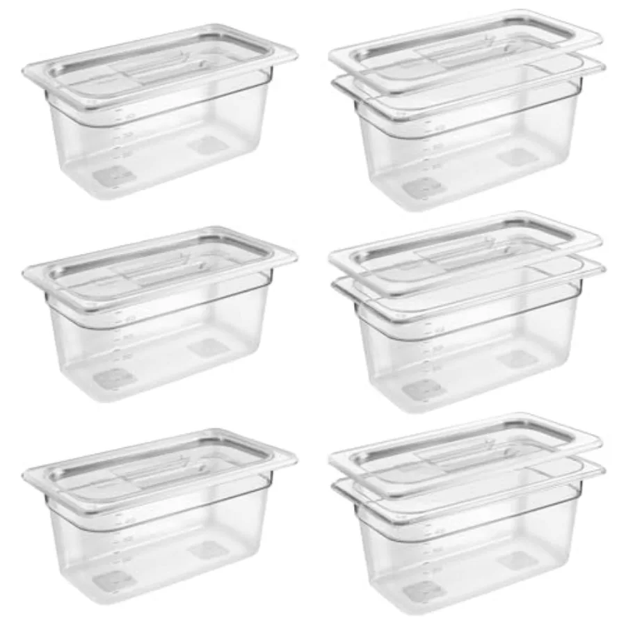 6 упаковок 1/3, размеры, 6 дюймов, глубоко прозрачные пищевые кастрюли с крышками, коммерческие кастрюли для пищевых продуктов, прозрачные контейнеры для хранения продуктов из поликарбоната, Stac
6 упаковок 1/3, размеры, 6 дюймов, глубоко прозрачные пищевые кастрюли с крышками, коммерческие кастрюли для пищевых продуктов, прозрачные контейнеры для хранения продуктов из поликарбоната, Stac