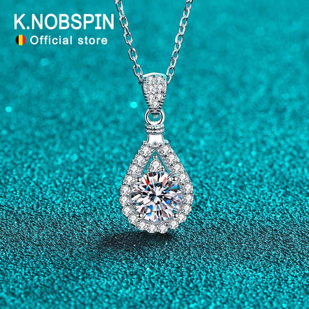 KNOBSPIN D VVS1 Moissanite Pandent Necklace for Woman Wedding Jewely with GRA 925 Sterling Sliver Plated 18k white Gold Necklace
KNOBSPIN D VVS1 Moissanite Pandent Necklace for Woman Wedding Jewely with GRA 925 Sterling Sliver Plated 18k white Gold Necklace