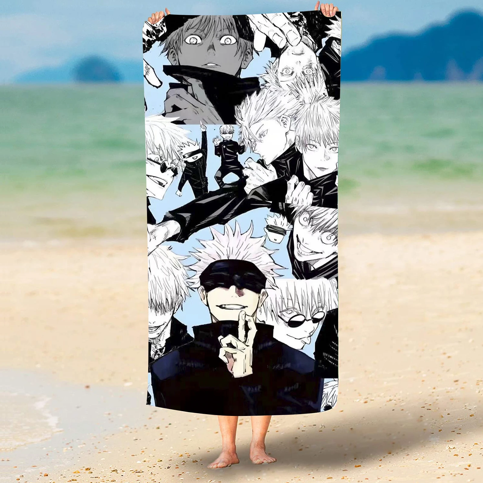 Beach Towel Gojo Satoru Cartoon Cute Room Decor Bath Girls Boys Children Hand Towels Bathroom Deals Home Shower
Beach Towel Gojo Satoru Cartoon Cute Room Decor Bath Girls Boys Children Hand Towels Bathroom Deals Home Shower