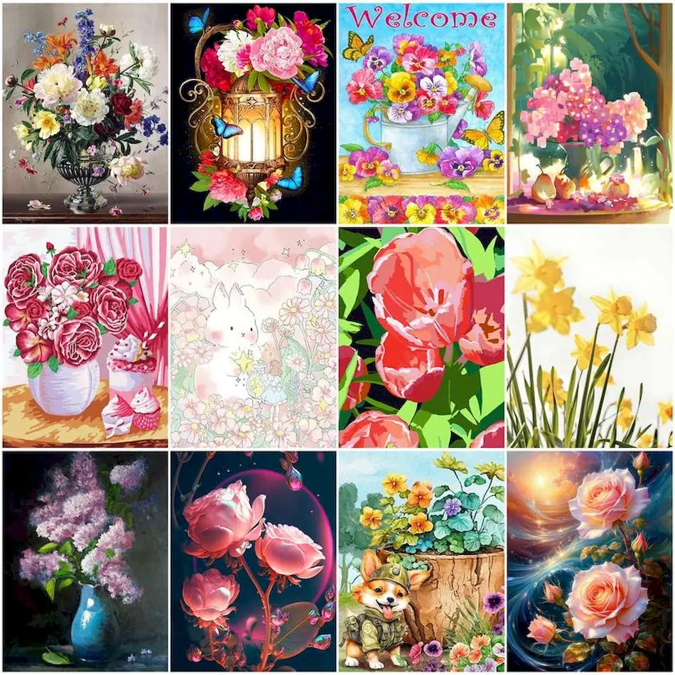 RUOPOTY Diy Oil Painting By Numbers hobby Wall Art Picture Watercolor For Handiwork With Frame Flowers Acrylic Home Decor Items
RUOPOTY Diy Oil Painting By Numbers hobby Wall Art Picture Watercolor For Handiwork With Frame Flowers Acrylic Home Decor Items
