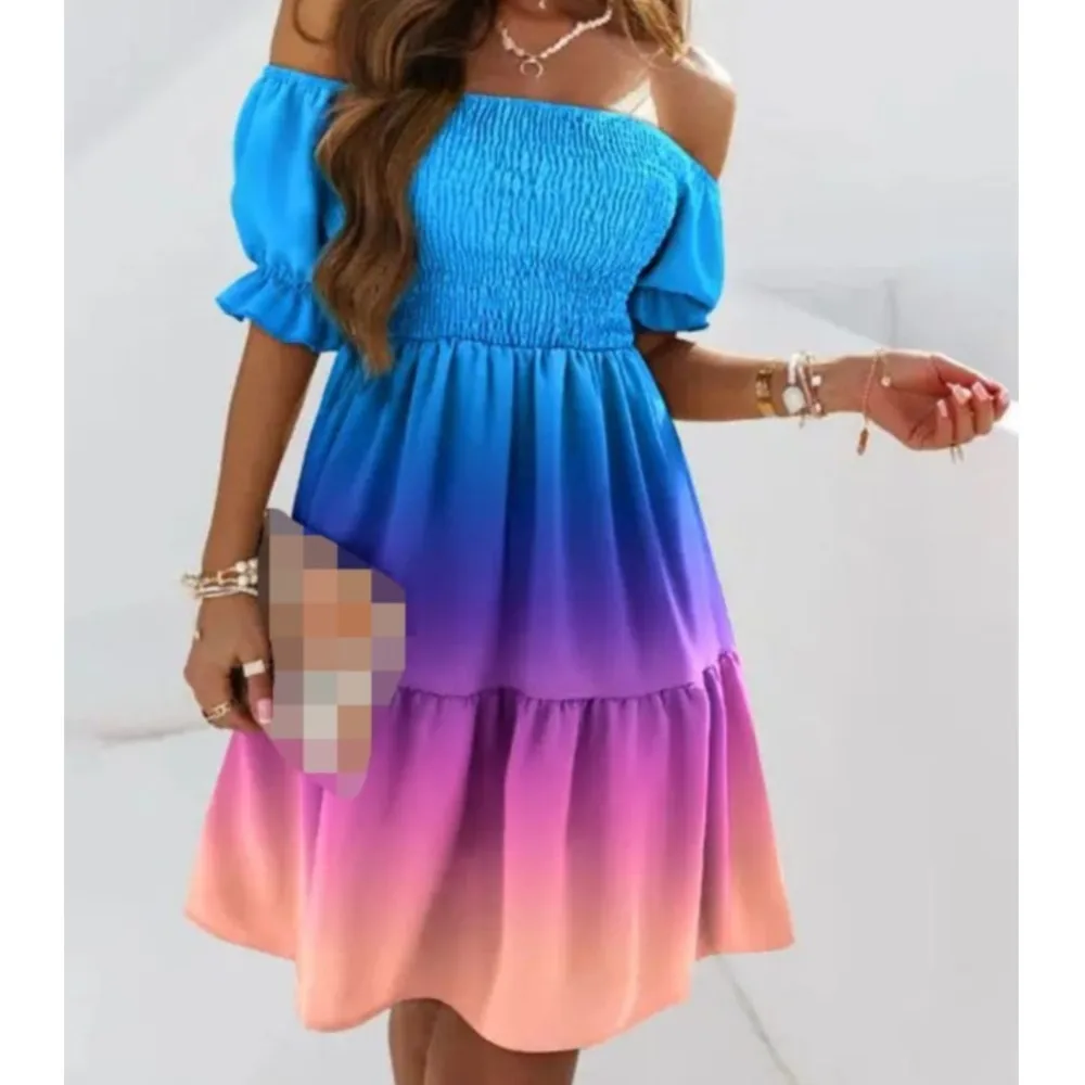 Women's Spring Summer New Short Sleeve Sexy One Piece Neck Off Shoulder Waist Folding Fashion Printed Casual Short Dress
Women's Spring Summer New Short Sleeve Sexy One Piece Neck Off Shoulder Waist Folding Fashion Printed Casual Short Dress