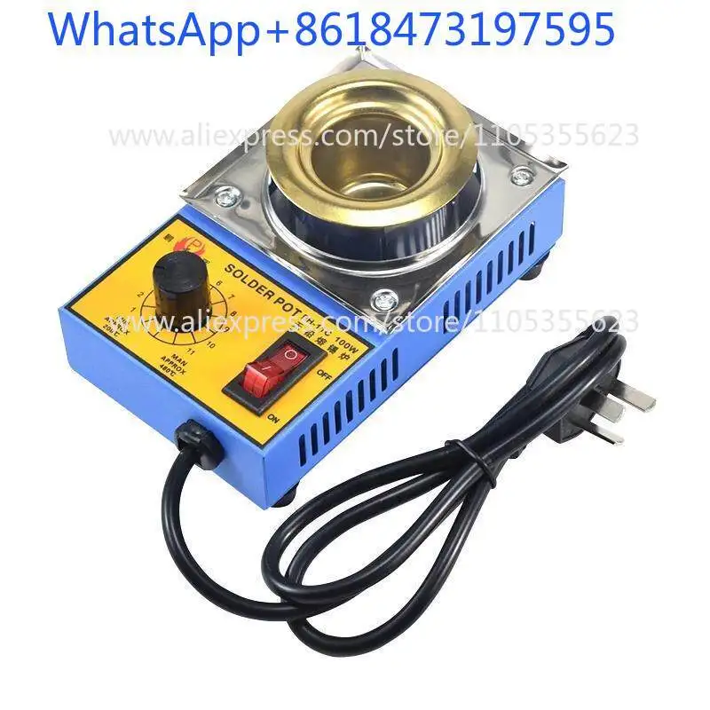 Round tin melting furnace Wire tin plating Soldering furnace Stepless temperature regulation 150W small dipping furnace
Round tin melting furnace Wire tin plating Soldering furnace Stepless temperature regulation 150W small dipping furnace