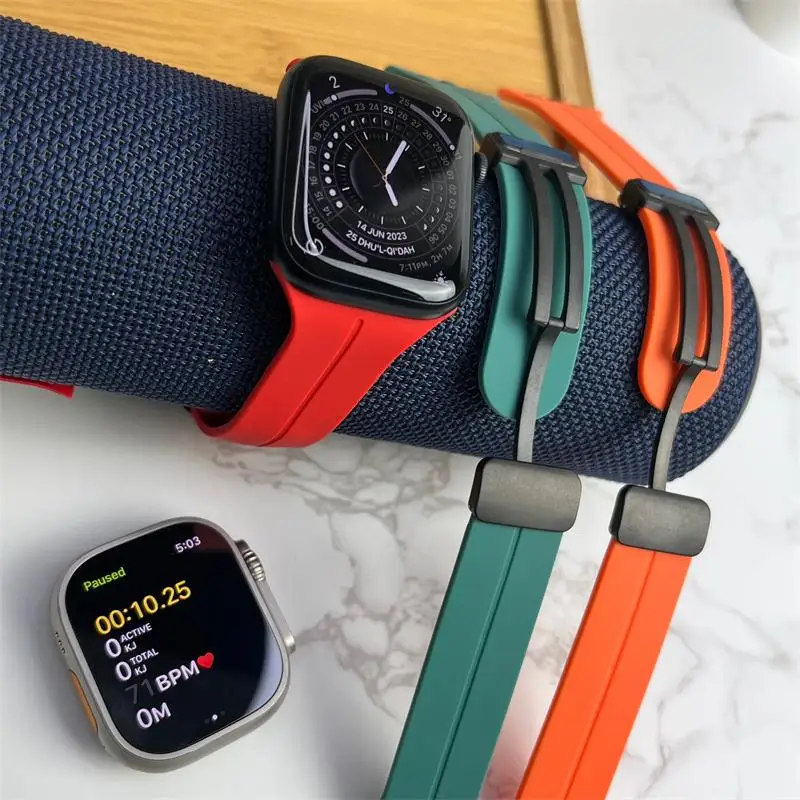 Ремешок магнитный для Apple watch band 44 мм 45 мм 49 мм 41 мм 42 мм 38 мм, силиконовый спортивный браслет для iWatch Series ultra 6 5 3 7 8 se 40 мм
Ремешок магнитный для Apple watch band 44 мм 45 мм 49 мм 41 мм 42 мм 38 мм, силиконовый спортивный браслет для iWatch Series ultra 6 5 3 7 8 se 40 мм