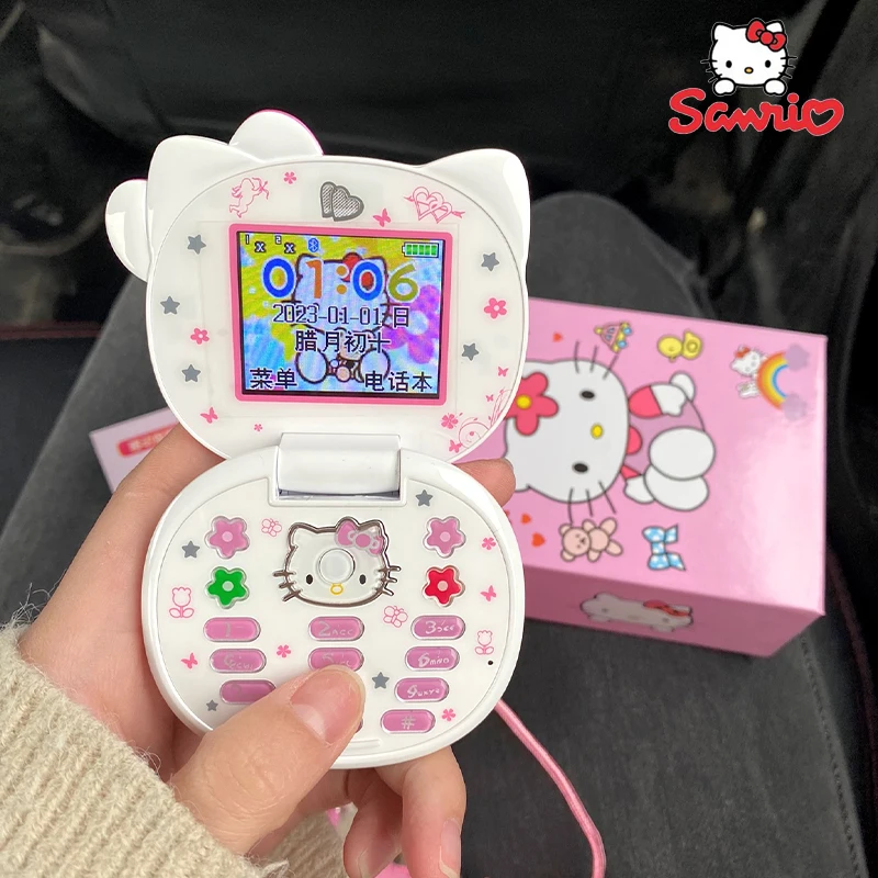 2023 Kawaii Sanrio Hello Kitty Flip Phone Cartoon Cute Kids Pink And White Mini Mobile Phone Kids Birthday Christmas Gift
2023 Kawaii Sanrio Hello Kitty Flip Phone Cartoon Cute Kids Pink And White Mini Mobile Phone Kids Birthday Christmas Gift
