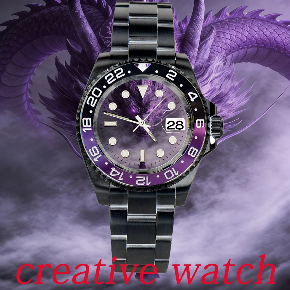 40mm Luxury men watch NH35 movement automatic mechanical watch sapphire glass business creativity watch stainless steel strap
40mm Luxury men watch NH35 movement automatic mechanical watch sapphire glass business creativity watch stainless steel strap