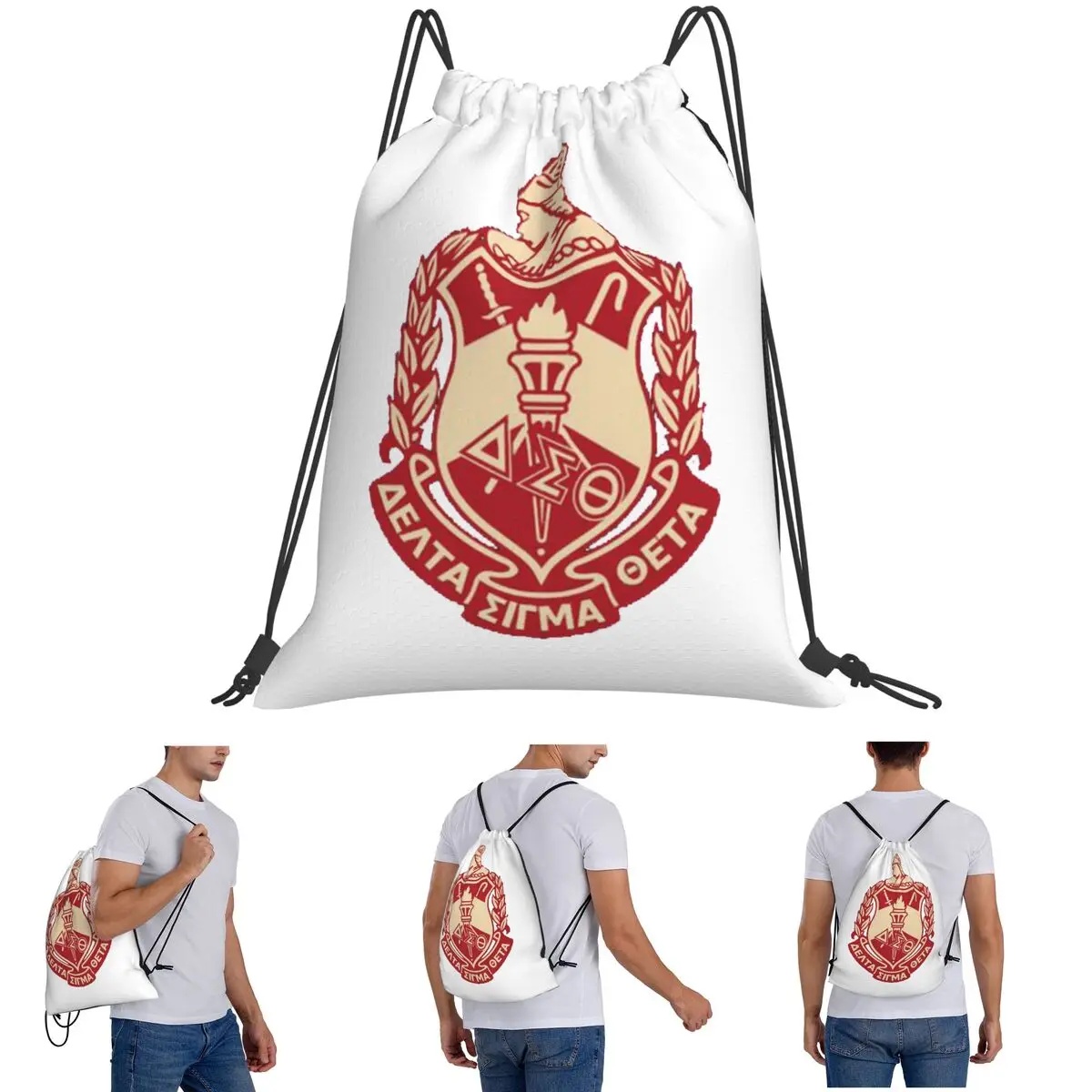 Delta Sigma Theta Sorority Backpacks Casual Drawstring Bags Sports Bag Book Bags for Travel Students
Delta Sigma Theta Sorority Backpacks Casual Drawstring Bags Sports Bag Book Bags for Travel Students