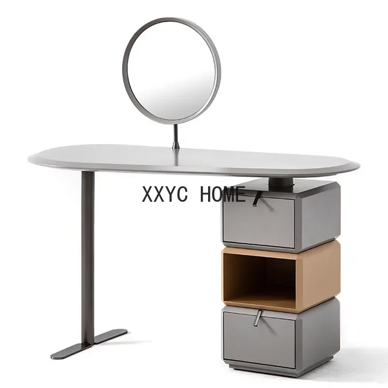 Minimalist Dressers Modern High-end Design Storage Cabinet Luxury Makeup Vanity Desk with Light Mirror Tocador Home Furniture
Minimalist Dressers Modern High-end Design Storage Cabinet Luxury Makeup Vanity Desk with Light Mirror Tocador Home Furniture