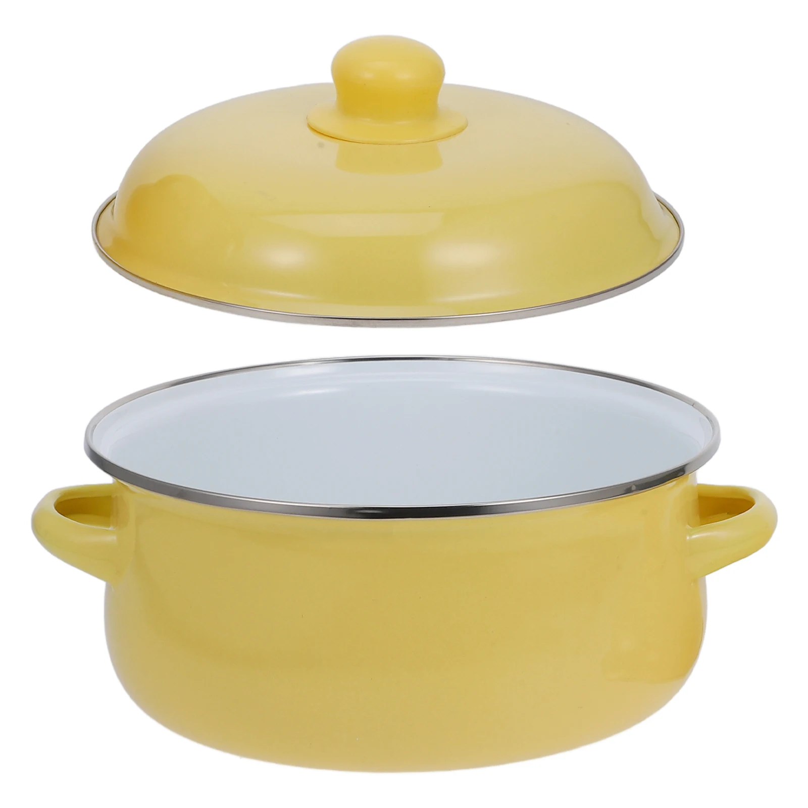 20cm Enamel Soup Pot Thickened Double Handles Lid Stock Cookware Milk Pan Nonstick Kitchen Utensil Boiling Pho Ramen Stew Pot
20cm Enamel Soup Pot Thickened Double Handles Lid Stock Cookware Milk Pan Nonstick Kitchen Utensil Boiling Pho Ramen Stew Pot