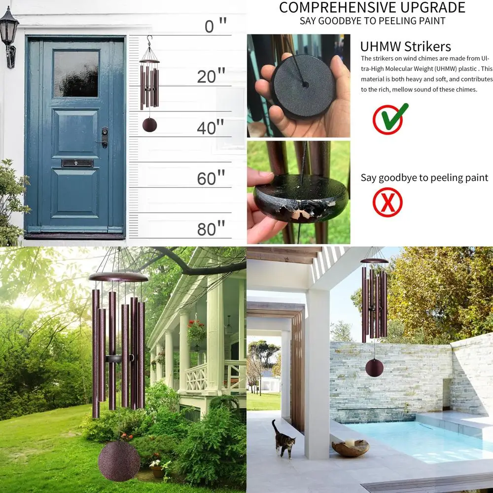 38-дюймовые большие наружные мемориальные колокольчики из бронзы для глубоких, успокаивающих тонов — идеальный подарок для мамы или бабушки
38-дюймовые большие наружные мемориальные колокольчики из бронзы для глубоких, успокаивающих тонов — идеальный подарок для мамы или бабушки