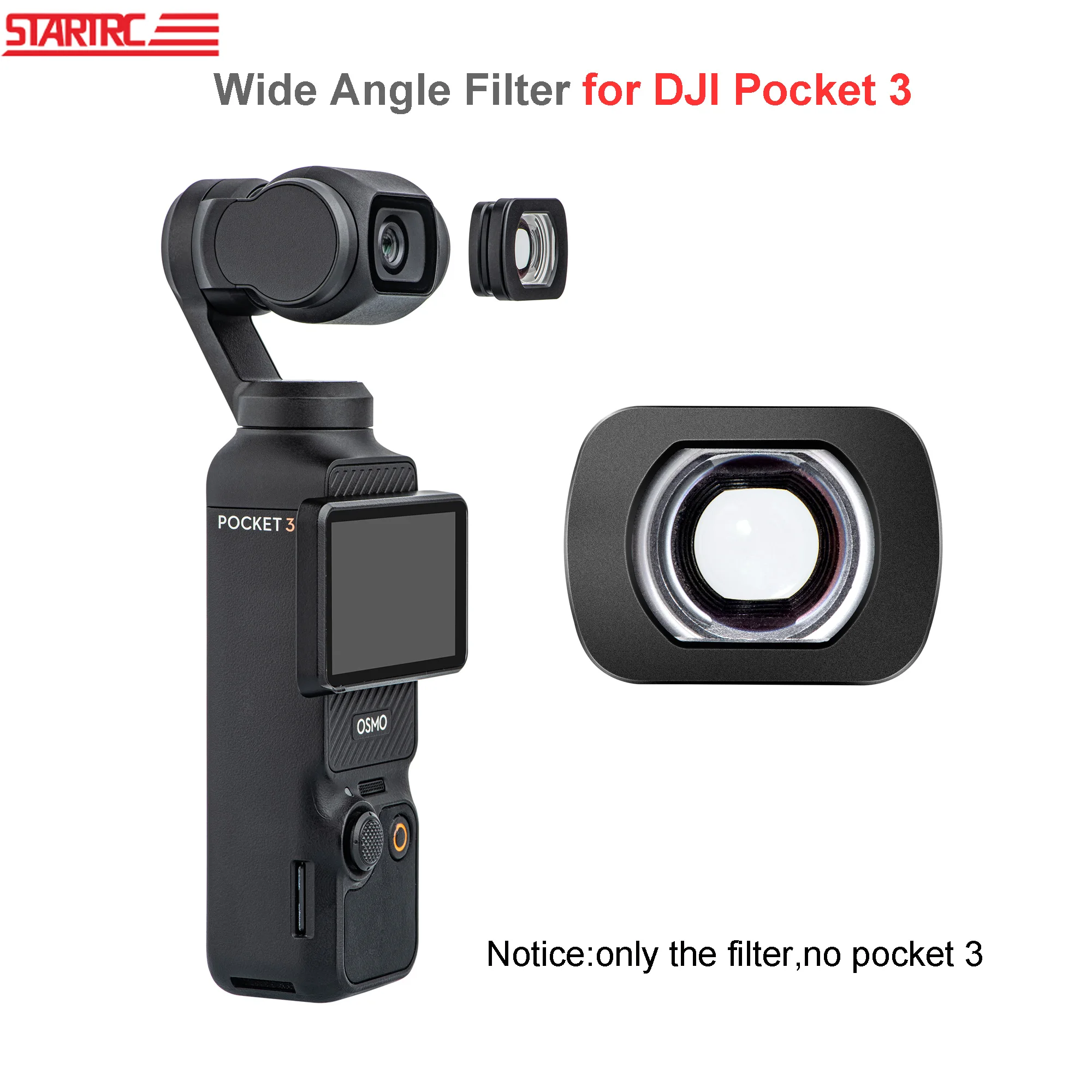 Широкоугольный фильтр Startrc для DJI Omso Pocket 3, удлинение FOV до 112 °, магнитный широкоугольный аксессуар для фотосъемки
Широкоугольный фильтр Startrc для DJI Omso Pocket 3, удлинение FOV до 112 °, магнитный широкоугольный аксессуар для фотосъемки