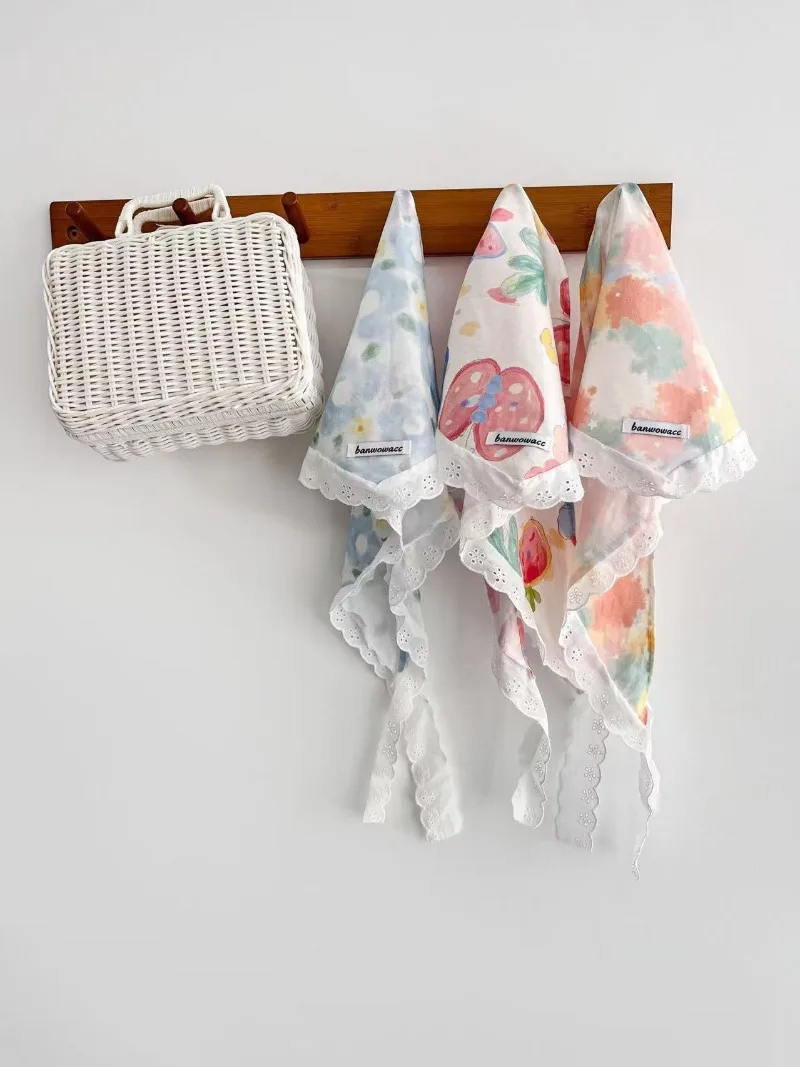 Korean Fashion Lace Trim Triangle Turban Hat Female Summer Sunscreen Breathable Sweet Casual Headwear Flower Headband
Korean Fashion Lace Trim Triangle Turban Hat Female Summer Sunscreen Breathable Sweet Casual Headwear Flower Headband