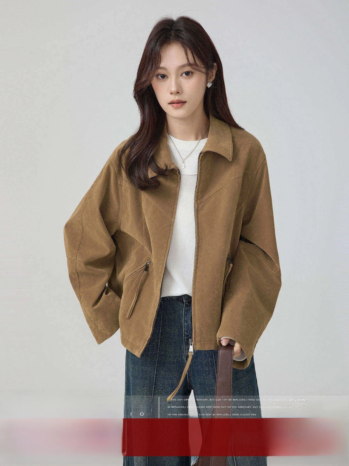 MoZaic Women's Suede Jacket Short Casual Long Sleeve Zipper Closure Pure Color Commute Style Loose Fit Polyester Blend
MoZaic Women's Suede Jacket Short Casual Long Sleeve Zipper Closure Pure Color Commute Style Loose Fit Polyester Blend