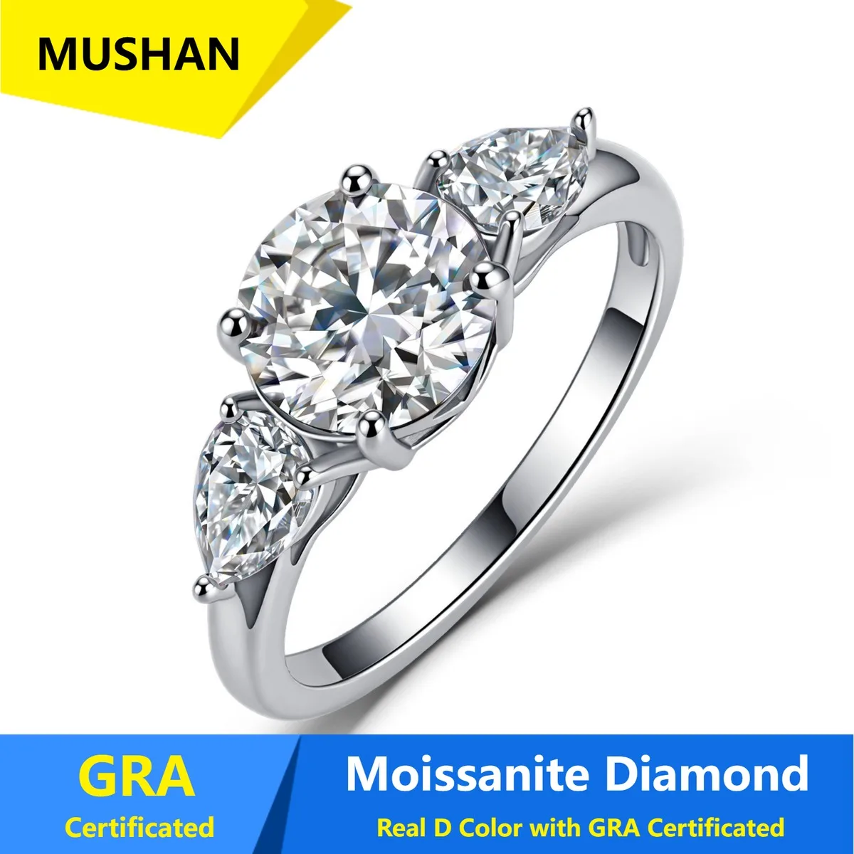MUSHAN Luxury Jewelry 925 Sterling Silver Ring Band Women GRA Certificated Moissanite Diamond Emerald D Color Rings Fine Jewelry
MUSHAN Luxury Jewelry 925 Sterling Silver Ring Band Women GRA Certificated Moissanite Diamond Emerald D Color Rings Fine Jewelry