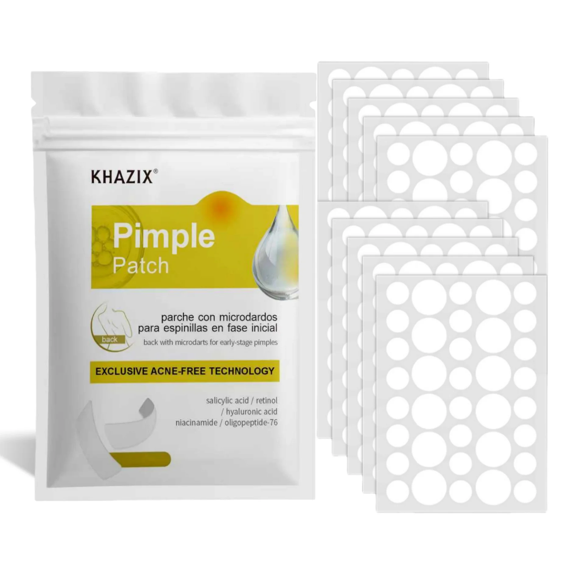 36/360pcs Hydrocolloid Acne Pimple Patch, Hydrocolloid Spot Stickers, Covering Zits and Defect
36/360pcs Hydrocolloid Acne Pimple Patch, Hydrocolloid Spot Stickers, Covering Zits and Defect