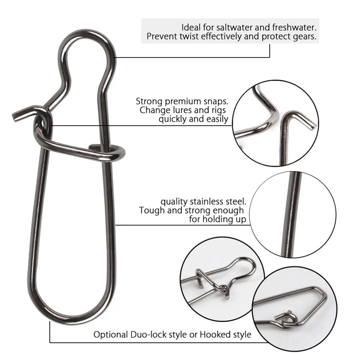 T34C Sinker Slides for Fishing, Sinker Weight Slider Line Slide Sleeve Swivel Duo Lock Snaps for Bottom Fishing Fish Finder
T34C Sinker Slides for Fishing, Sinker Weight Slider Line Slide Sleeve Swivel Duo Lock Snaps for Bottom Fishing Fish Finder