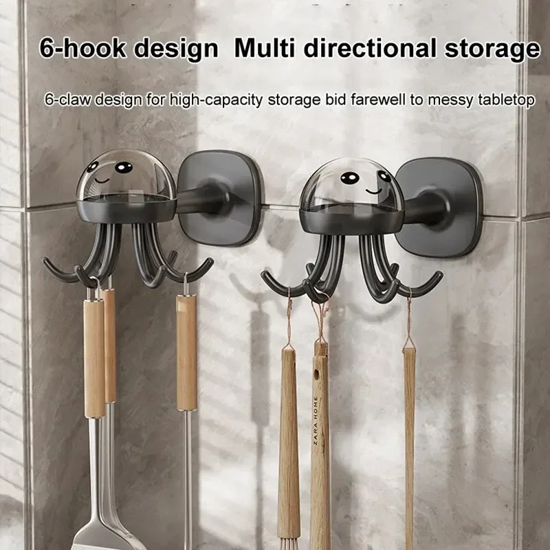 1pc ABS Material Multifunctional 360 Degree Traceless Rotating Six-claw Hook Punch Free Household Kitchenware Storage Hook
1pc ABS Material Multifunctional 360 Degree Traceless Rotating Six-claw Hook Punch Free Household Kitchenware Storage Hook