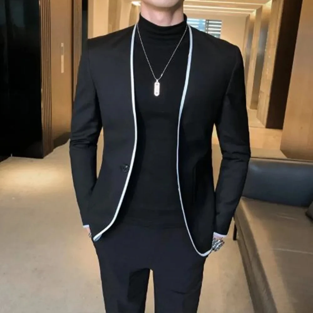 New Arrival Men Suits Fashion Single Button Wedding Groom Tuxedo Chic Smart Casual Slim Fit Suits for Men 2 Piece (Blazer+Pants)
New Arrival Men Suits Fashion Single Button Wedding Groom Tuxedo Chic Smart Casual Slim Fit Suits for Men 2 Piece (Blazer+Pants)