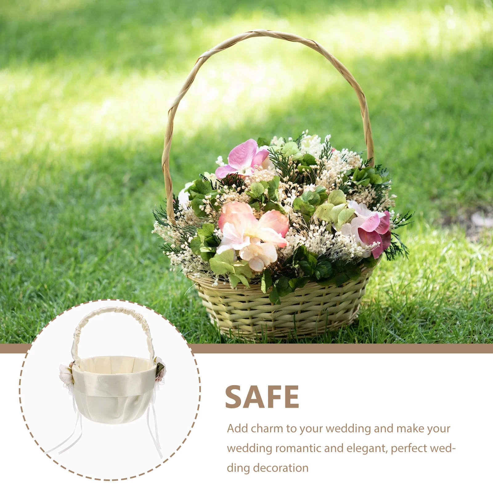 Satin Flower Basket Delicate naments Wedding Ring Pillow Petal Decor H held Bridal Supplies Elegant Lace Bow Baskets for Girls
Satin Flower Basket Delicate naments Wedding Ring Pillow Petal Decor H held Bridal Supplies Elegant Lace Bow Baskets for Girls