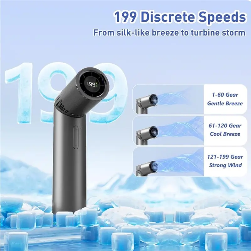 【SIMPLE】Stepless Control 199 Speeds Rotatable Portable Handheld Fan High-Speed Wind Cooling Personal Fan For Outdoor Mini
【SIMPLE】Stepless Control 199 Speeds Rotatable Portable Handheld Fan High-Speed Wind Cooling Personal Fan For Outdoor Mini