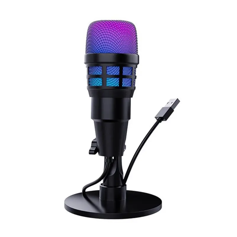 USB Condenser Microphone RGB For Gaming, Podcasting, Streaming, Recording On Laptop, Plug And Play PC Mic
USB Condenser Microphone RGB For Gaming, Podcasting, Streaming, Recording On Laptop, Plug And Play PC Mic