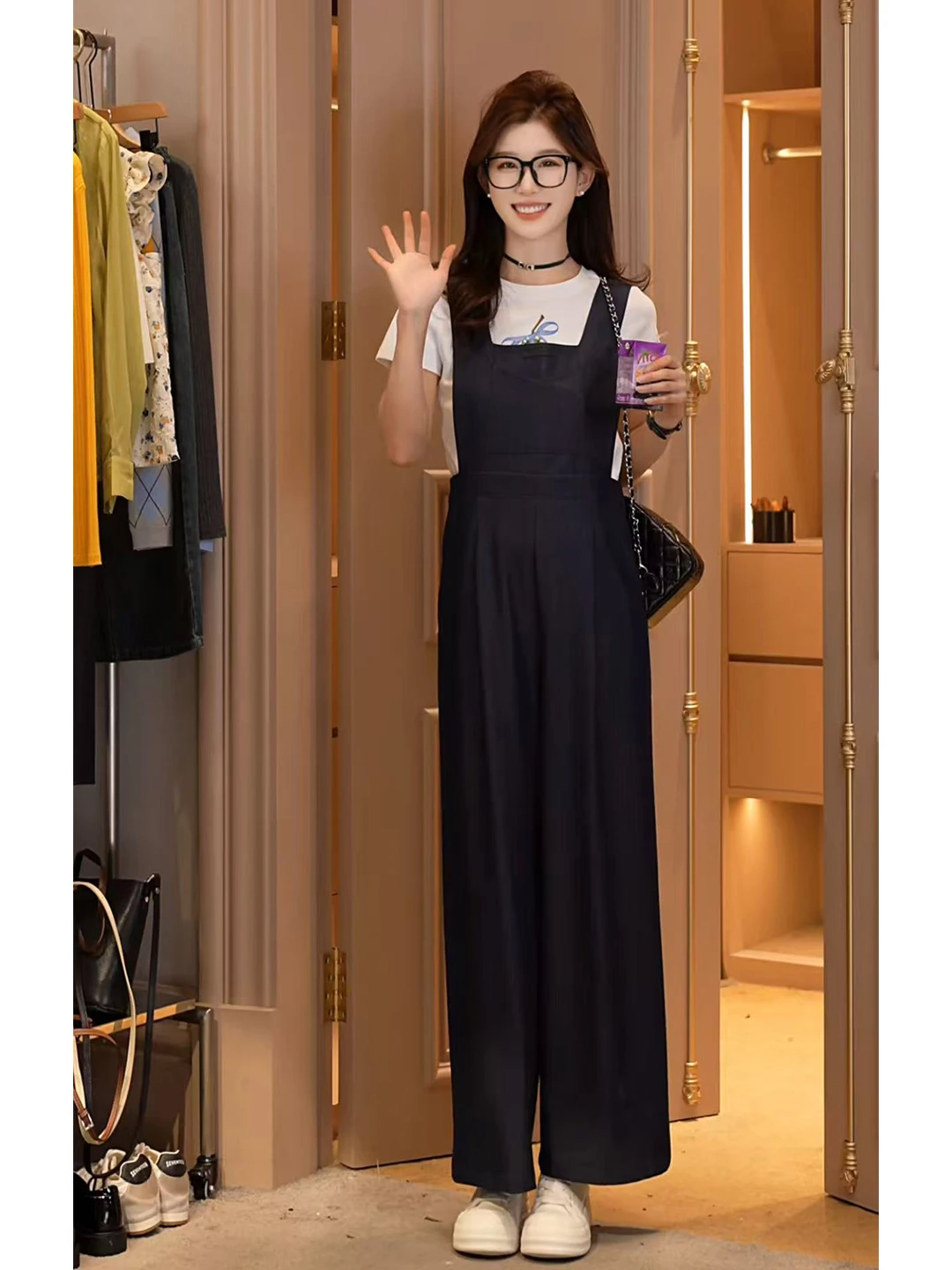 Donna Women's Bla Wide Leg Overalls High Waist Korean Sle Fall 2025 Commute Faion Polyester Fiber Straight Cut
Donna Women's Bla Wide Leg Overalls High Waist Korean Sle Fall 2025 Commute Faion Polyester Fiber Straight Cut