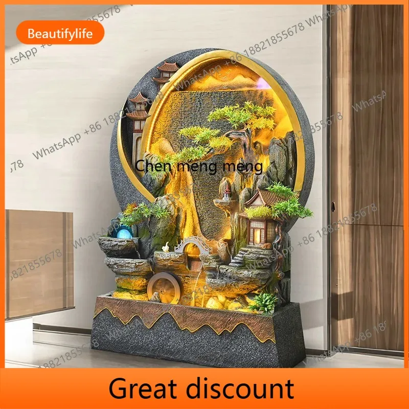 M02 Water curtain wall living room partition rockery fountain landscape courtyard feng shui wheel ornament
M02 Water curtain wall living room partition rockery fountain landscape courtyard feng shui wheel ornament