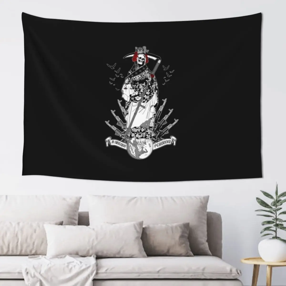 Holy death Tapestry Custom Aesthetic Room Decorations Decoration Aesthetic Bedroom Decor Aesthetic Tapestry
Holy death Tapestry Custom Aesthetic Room Decorations Decoration Aesthetic Bedroom Decor Aesthetic Tapestry