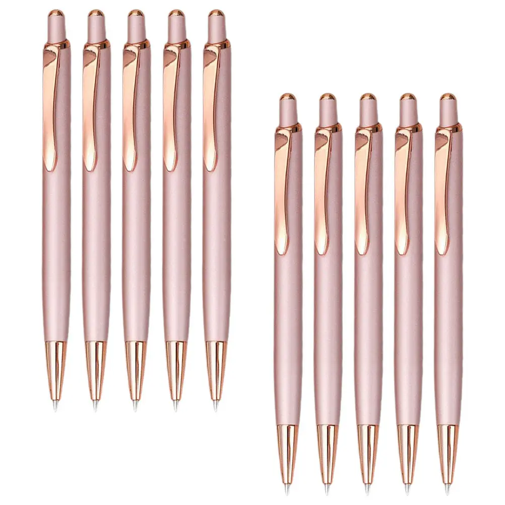 10Pcs Press Ballpoint Pens Metal Ergonomic Fine Point Writing Pen Daily Use Portable Business Office School Stationery Supplies
10Pcs Press Ballpoint Pens Metal Ergonomic Fine Point Writing Pen Daily Use Portable Business Office School Stationery Supplies