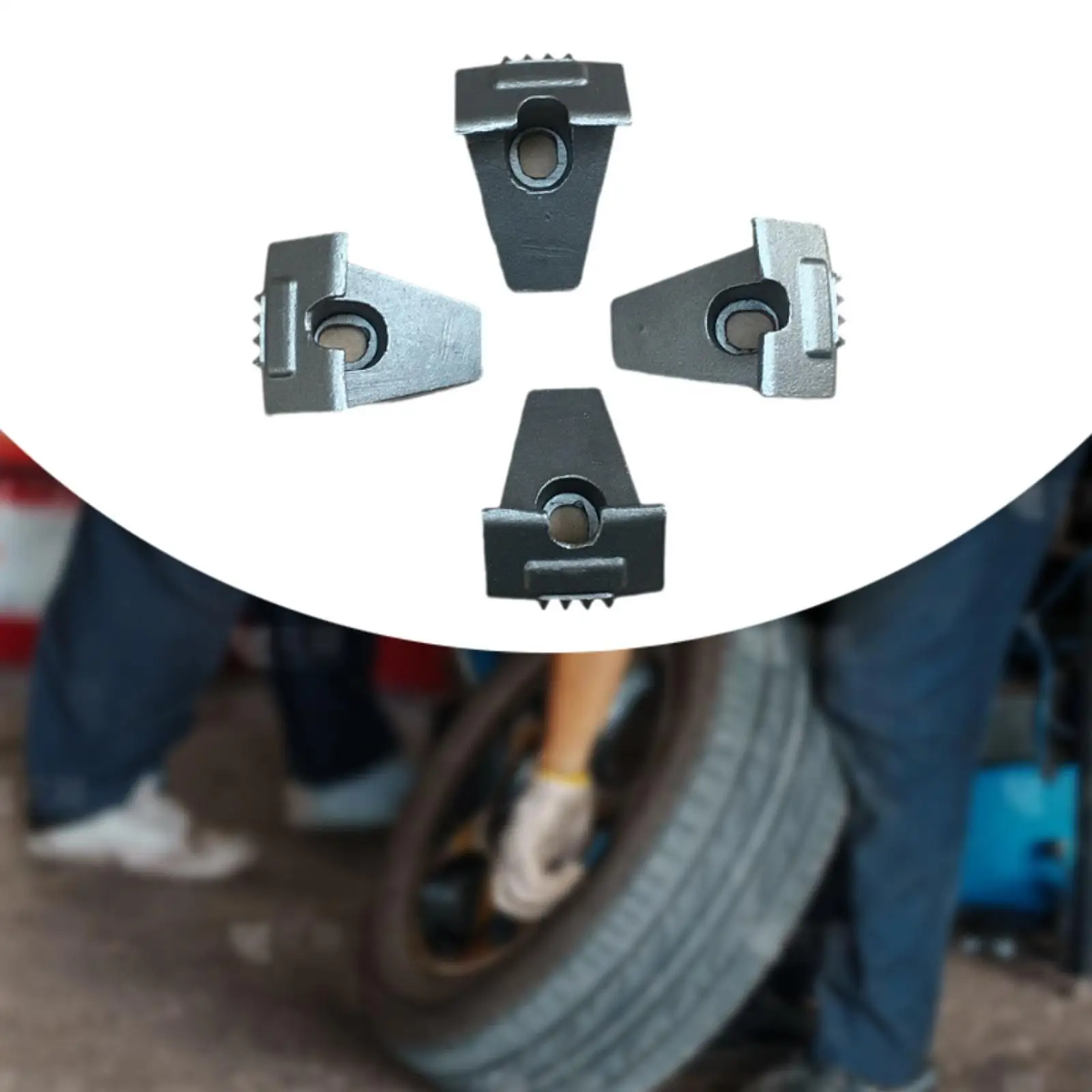 4 Pieces Metal Bead Breaker Claws Accessories Turntable Grippers Wheel Hub Clamp for Car Tire Changer Sturdy Repair Parts
4 Pieces Metal Bead Breaker Claws Accessories Turntable Grippers Wheel Hub Clamp for Car Tire Changer Sturdy Repair Parts