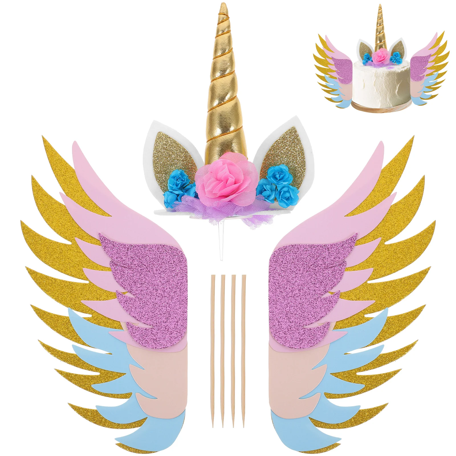 3 Pcs Glitter Topper Wedding Cake Toppers Cupcake Paper Insertion Card Birthday
3 Pcs Glitter Topper Wedding Cake Toppers Cupcake Paper Insertion Card Birthday