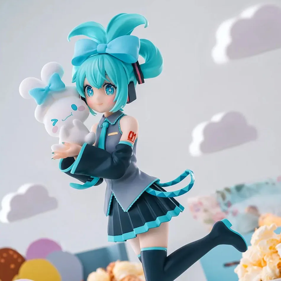 @ Anime Hatsune Miku X Cinnamoroll Figure Anime Peripheral Collectible Models Decorative Decorations Children Kawaii Gift
@ Anime Hatsune Miku X Cinnamoroll Figure Anime Peripheral Collectible Models Decorative Decorations Children Kawaii Gift