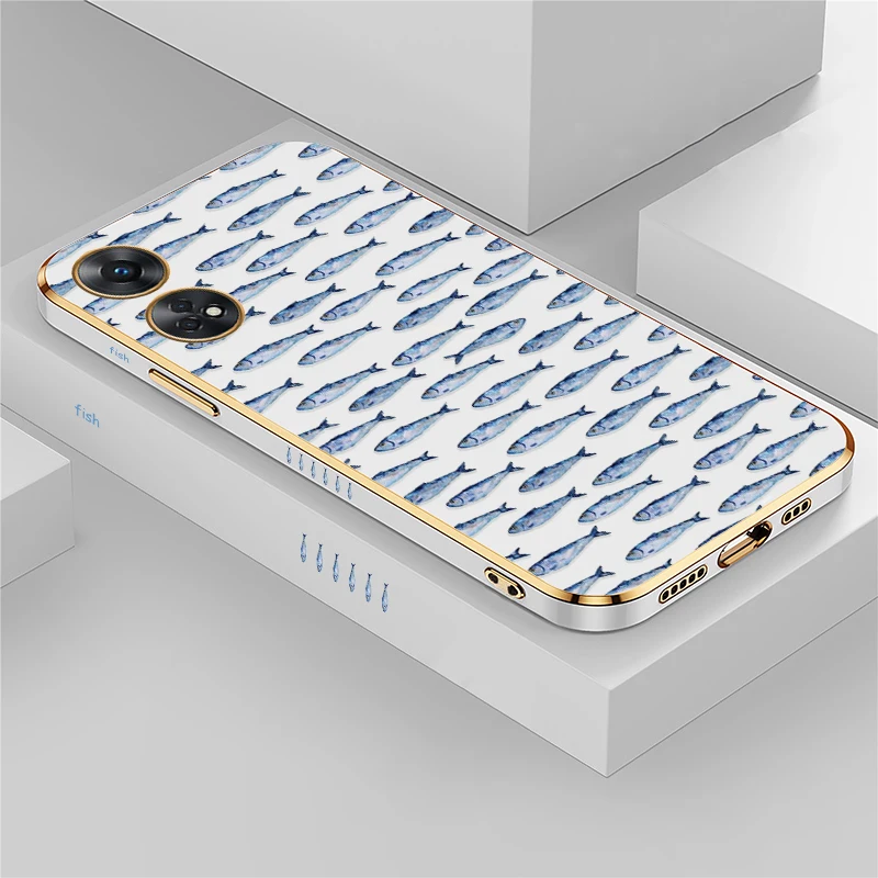 Shockproof Soft Phone Case For OPPO Reno 8T 5G 4G 7Z 6Z 6 7 8 Pro Luxury Fish Pattern Silicone Plating TPU Protective Cover
Shockproof Soft Phone Case For OPPO Reno 8T 5G 4G 7Z 6Z 6 7 8 Pro Luxury Fish Pattern Silicone Plating TPU Protective Cover