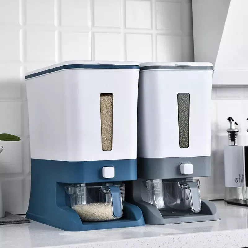 2022New 12KG kitchen rice bucket, sealed rice box, household insect-proof and moisture-proof grain container, grain storage box
2022New 12KG kitchen rice bucket, sealed rice box, household insect-proof and moisture-proof grain container, grain storage box