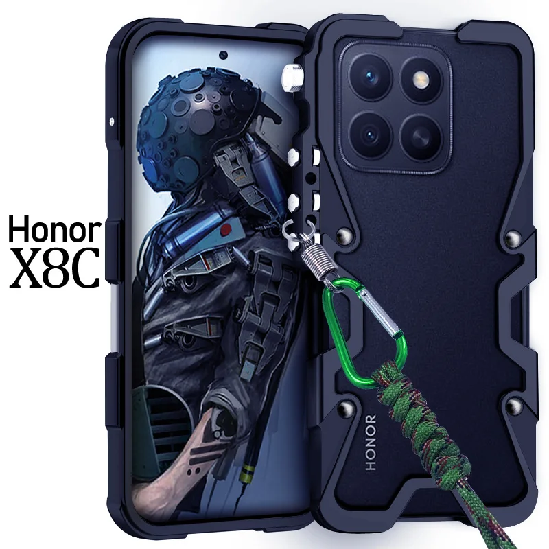 Hollow out heat dissipation aluminum alloy Back Cover For Honor X8c 6.7 inch Fall prevention Phone Case For HonorX8c
Hollow out heat dissipation aluminum alloy Back Cover For Honor X8c 6.7 inch Fall prevention Phone Case For HonorX8c